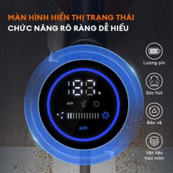 Máy hút bụi không dây Gaabor GVCL-D10APlus Máy hút bụi không dây Gaabor GVCL-D10APlus màn hình LED