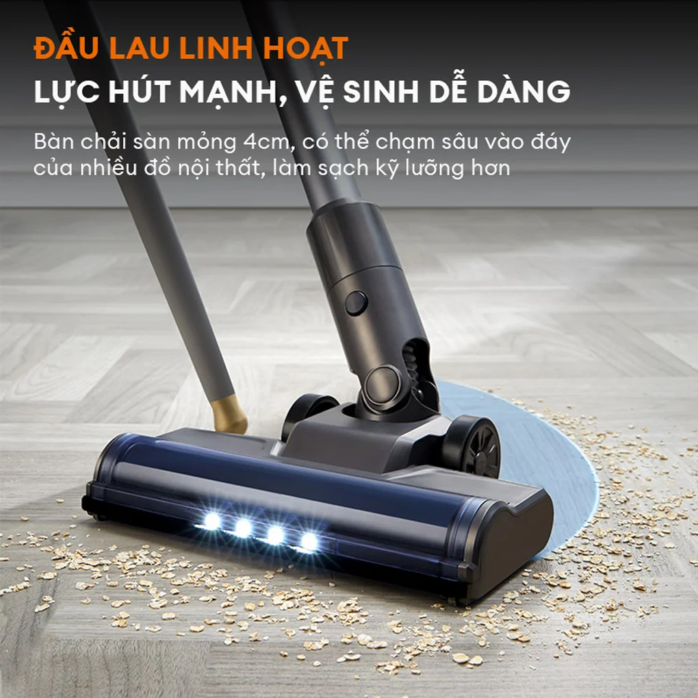 Máy hút bụi không dây Gaabor VCL10E-BK01A Máy hút bụi không dây Gaabor VCL10E-BK01A lực hút mạnh