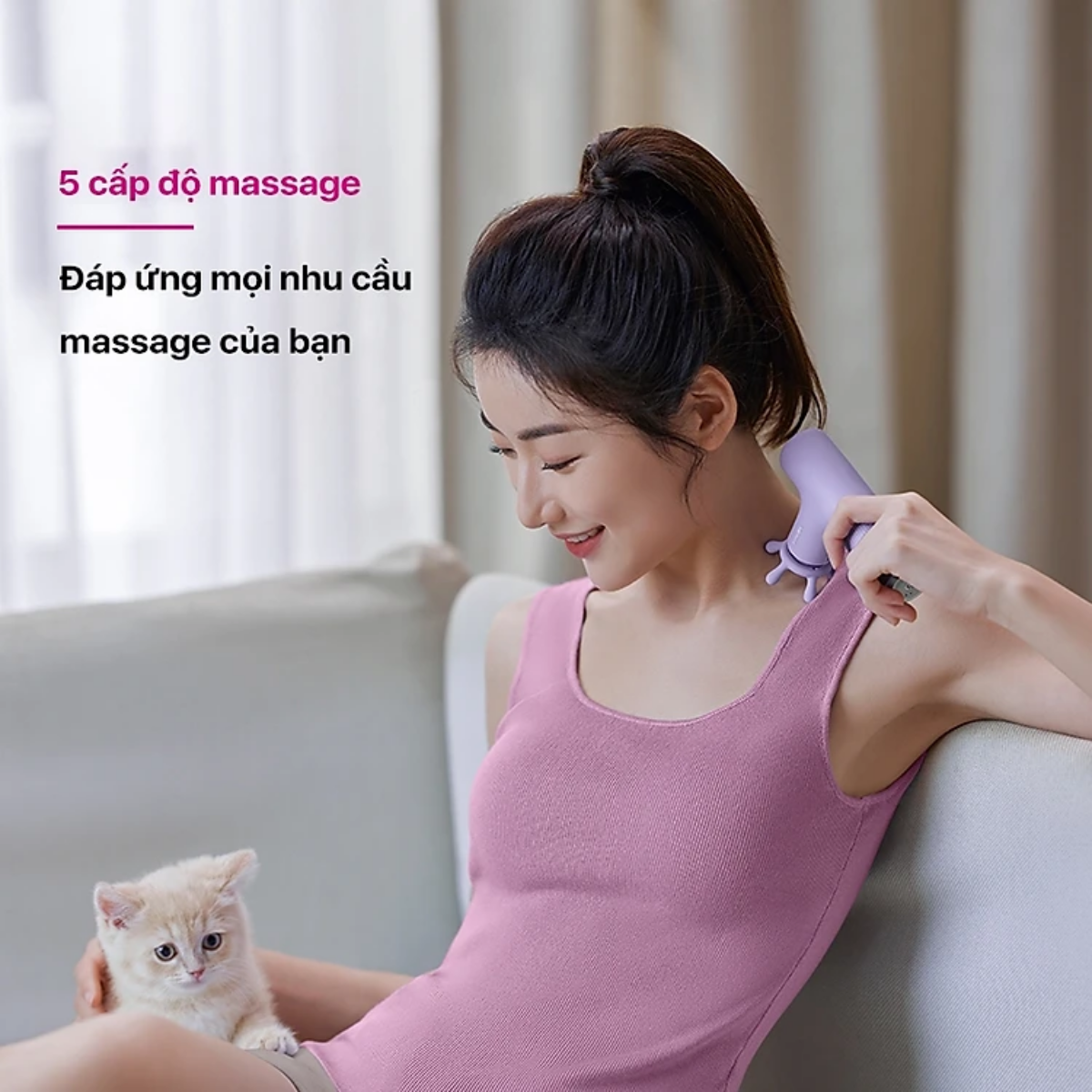 Máy massage cầm tay mini PHILIPS PPM7311 - chính hãng
