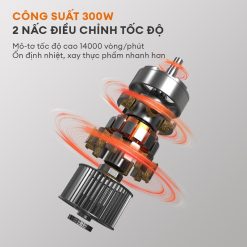 Máy xay thịt đa năng GAABOR MG20M-WH01A công suất 300W
