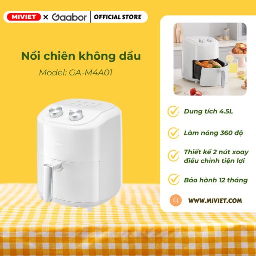 nồi chiên không dầu Gaabor GA-M4A01 chính hãng