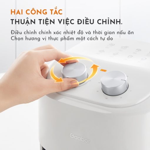 nồi chiên không dầu Gaabor GA-M4A01 hai công tắc thuận tiện