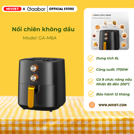 Nồi chiên không dầu Gaabor GA-M6A chính hãng