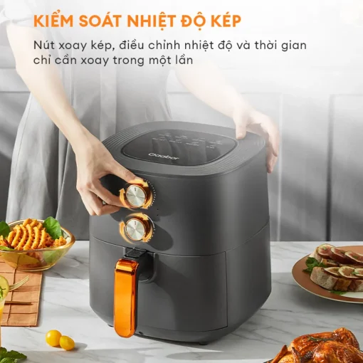 Nồi chiên không dầu Gaabor GA-M6A kiểm soát nhiệt độ kép