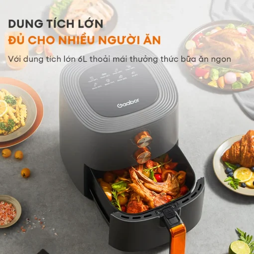 Nồi chiên không dầu Gaabor GA-M6A dung tích lớn 6L