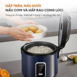 Nồi cơm điện nắp gài Gaabor RC50M-BE01A dung tích 5L Nồi cơm điện nắp gài Gaabor RC50M-BE01A nấu hấp cùng lúc