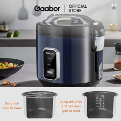 Nồi cơm điện nắp gài Gaabor RC50M-BE01A dung tích 5L Nồi cơm điện nắp gài Gaabor RC50M-BE01A dung tích sử dụng 1.8L