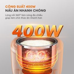 Nồi cơm điện thông minh Gaabor GR-S25D dung tích 1L Nồi cơm điện thông minh Gaabor GR-S25D công suất 400W