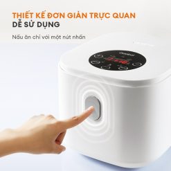Nồi cơm điện thông minh Gaabor GR-S25D dung tích 1L Thiết kế nồi cơm điện thông minh Gaabor GR-S25D đơn giản