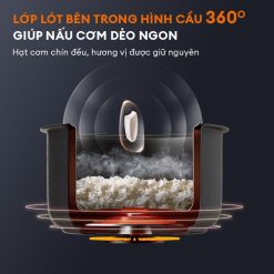 Nồi cơm điện thông minh Gaabor GR-S50D dung tích 1.L Nồi cơm điện thông minh Gaabor GR-S50D lớp lót cấu hình 360 độ