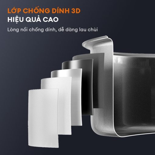 Nồi cơm điện thông minh Gaabor GR-S50D lớp chống dính 3D