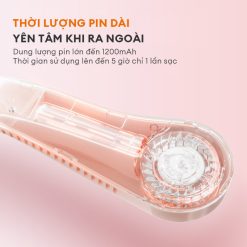 Quạt đeo cổ Gaabor FL03M-PK01A dung lượng pin 1200mAh
