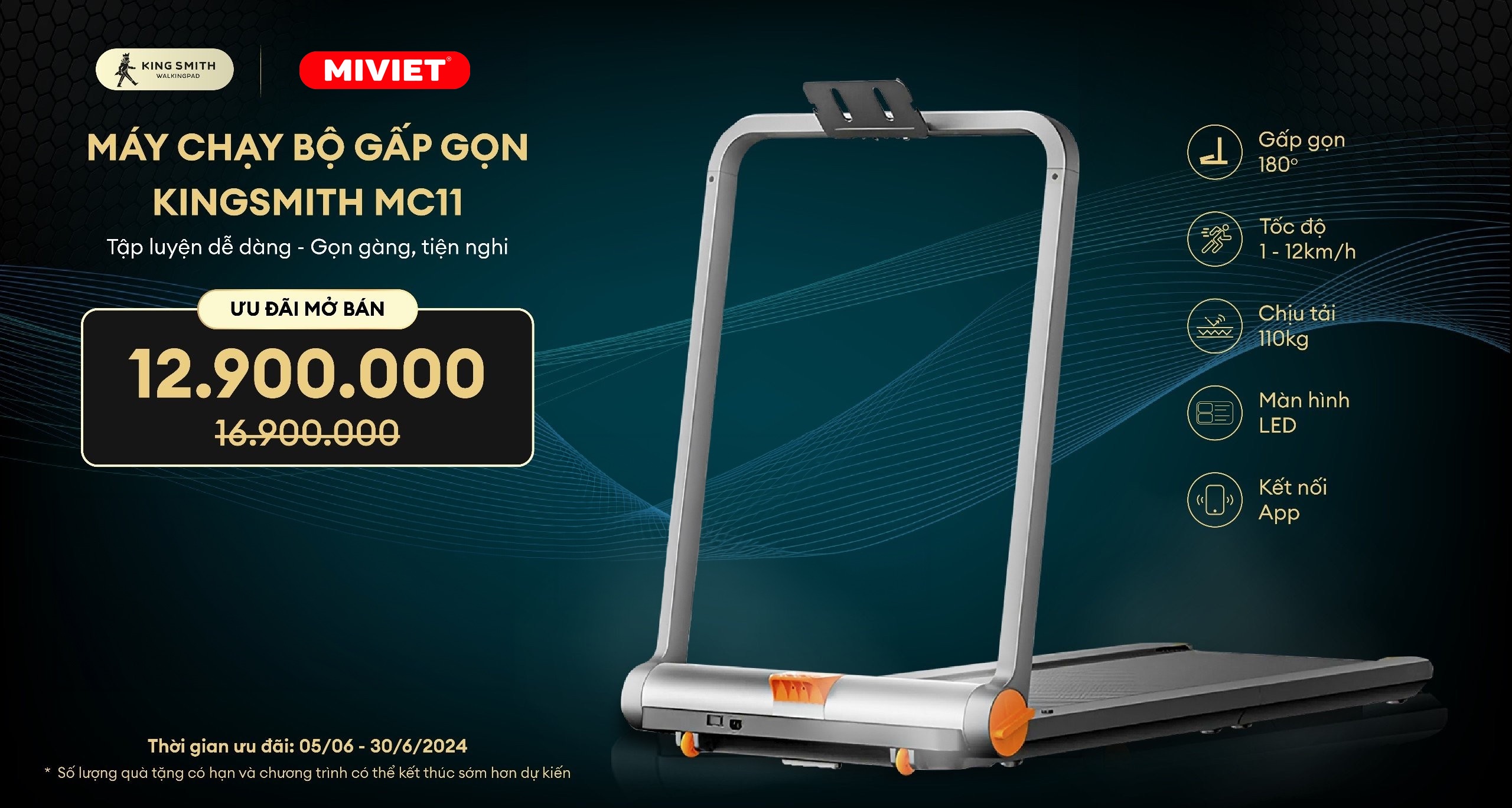 Máy chạy bộ Kingsmith WalkingPad MC11 - Bản Quốc Tế Máy chạy bộ Kingsmith WalkingPad MC11 - Bản Quốc Tế