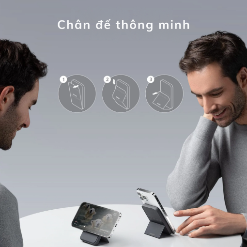 Sạc dự phòng Anker 622 5000mah có chân đế