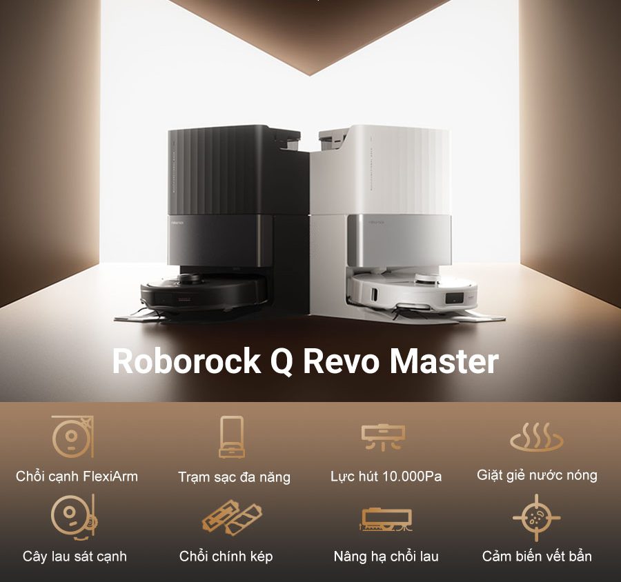 Mua robot hút bụi Roborock Q Revo Master chính hãng tại MiViet