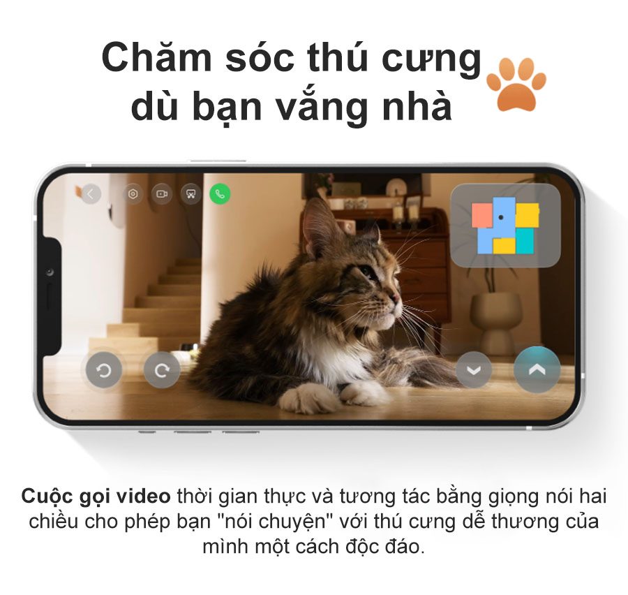 Gọi video đàm thoại 2 chiều, hỗ trợ tìm kiếm thú cưng