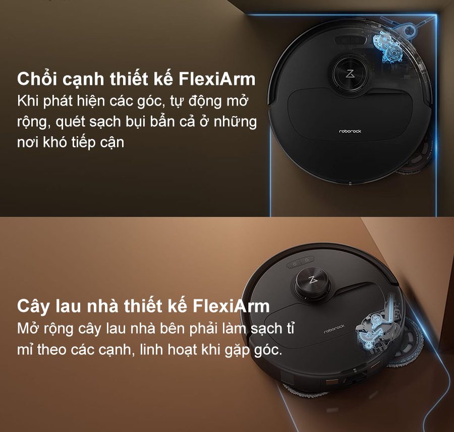 Công nghệ FlexiArm giúp vươn tới mọi góc cạnh