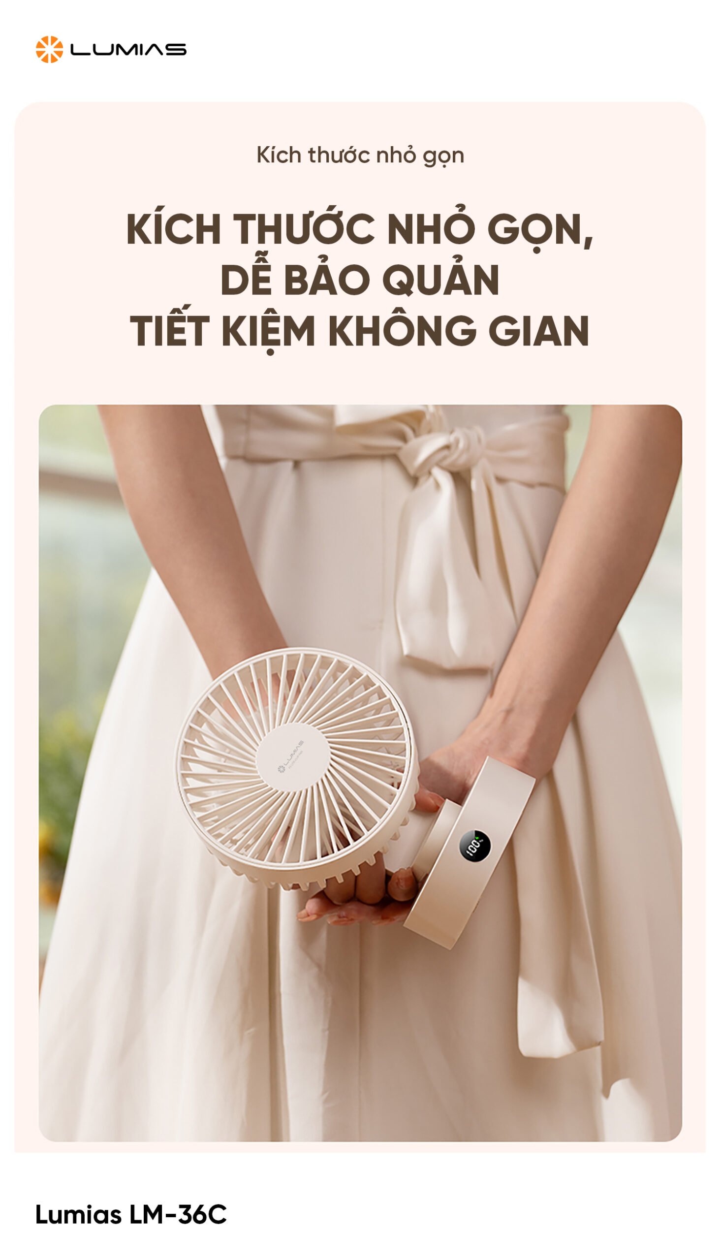 Kích thước nhỏ gọn