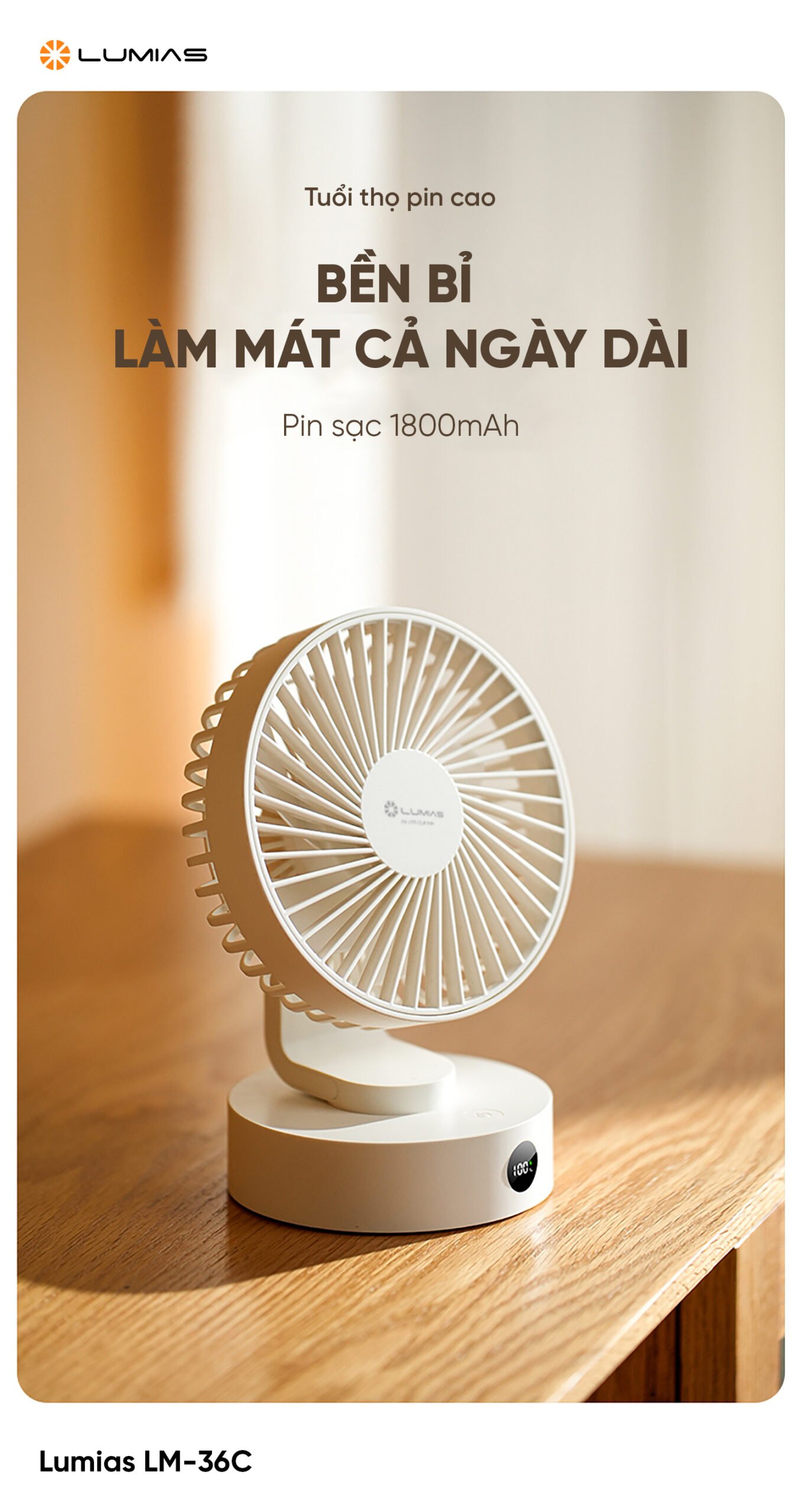 Bền bỉ làm mát cả ngày dài