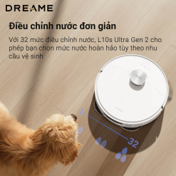 Robot hút bụi lau nhà Dreame L10s Ultra Gen 2 - Bản quốc tế - Chính hãng Điều chỉnh lượng nước linh hoạt