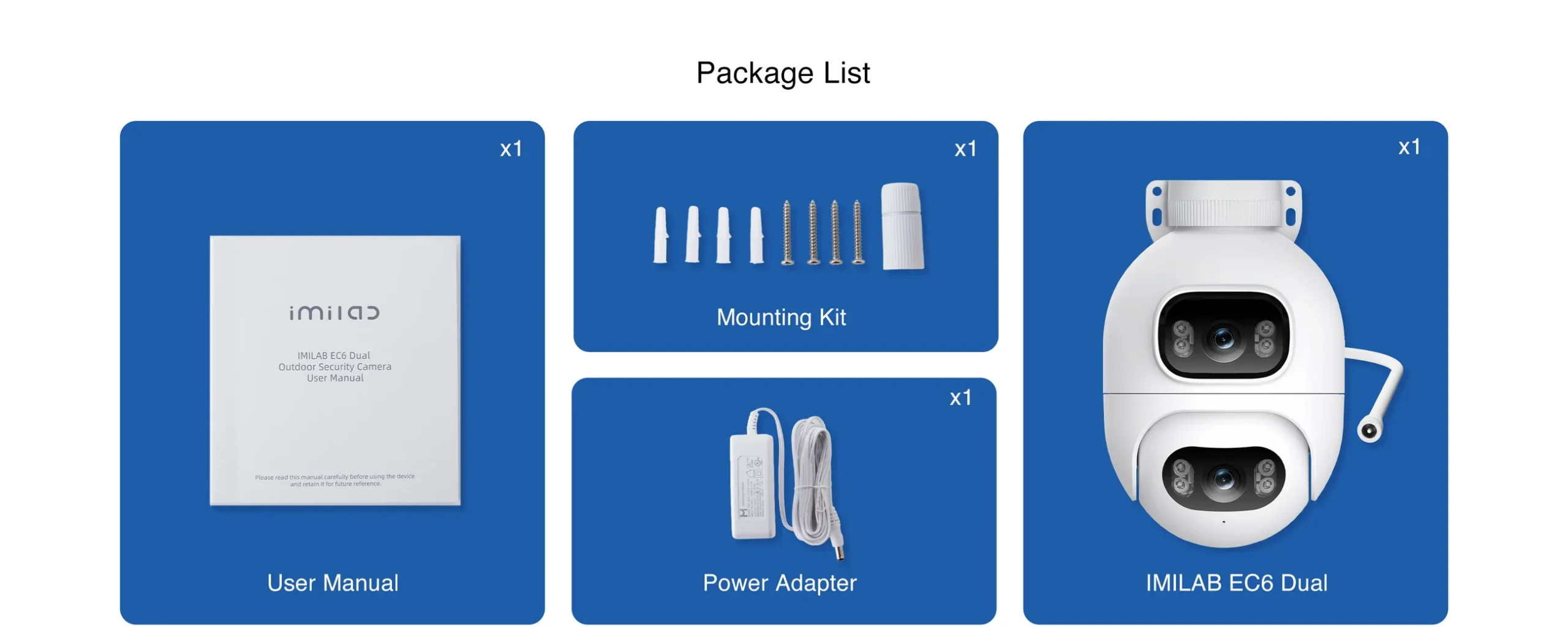 Camera ngoài trời Imilab EC6 Dual 2K+2K - Bản Quốc Tế Camera ngoài trời Imilab EC6 Dual 2K+2K - Bản Quốc Tế