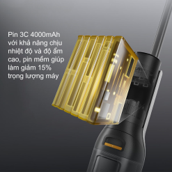 Máy hút bụi lau nhà không dây - Roborock F25/ F25 ACE - New 2025 - Chính hãng Máy hút bụi lau nhà cầm tay Roborock F25 ACE