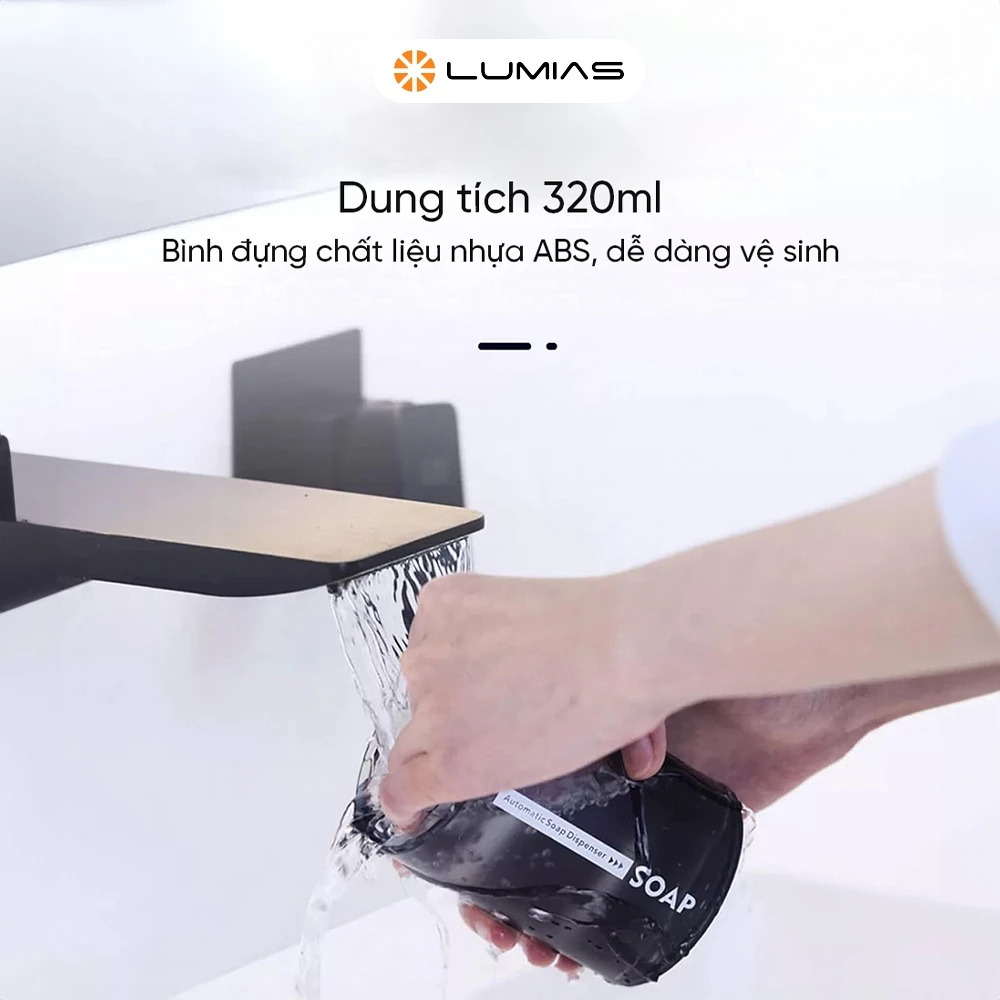 Bình đựng xà phòng Lumias LSD-01W - Chính hãng Bình đựng xà phòng rửa tay Lumias LSD-01W