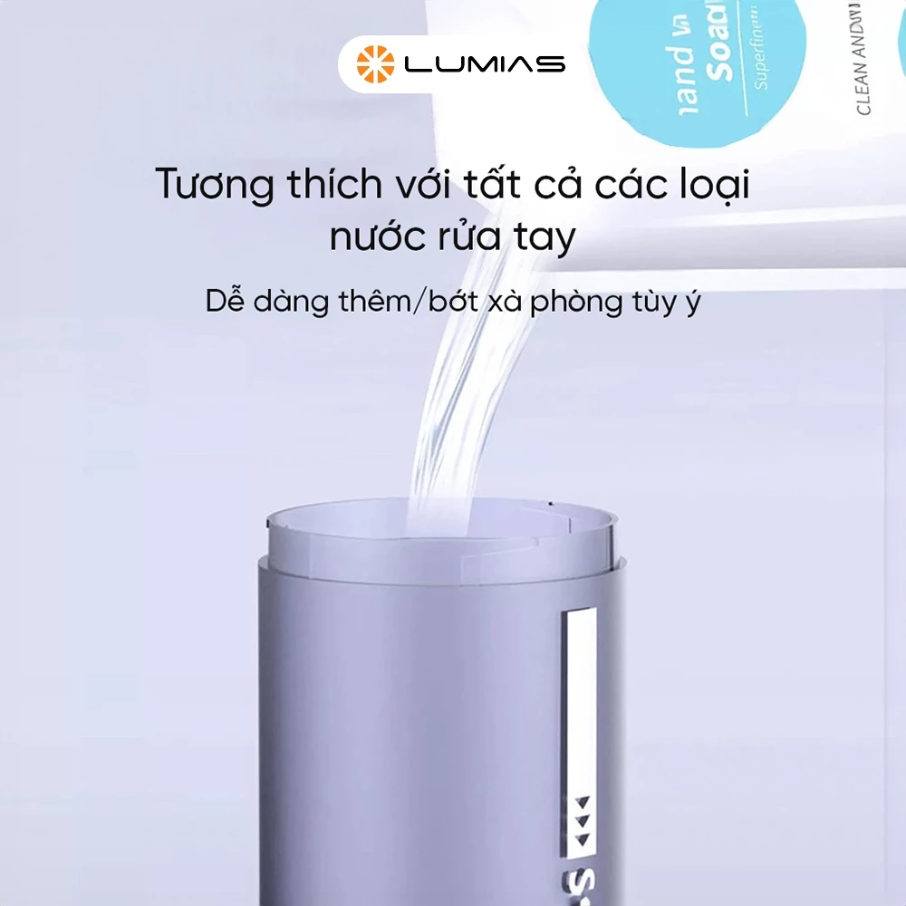 Bình đựng xà phòng Lumias LSD-01W - Chính hãng Bình đựng xà phòng rửa tay Lumias LSD-01W