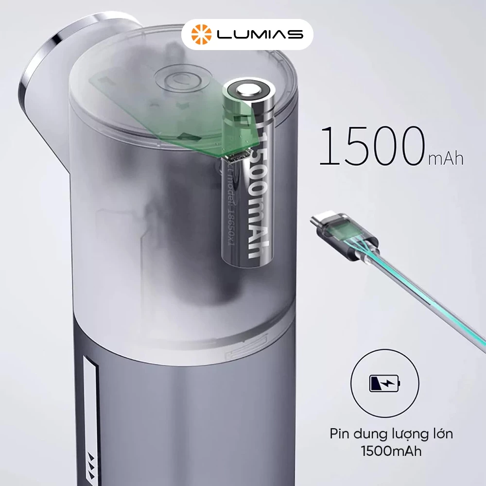 Bình đựng xà phòng Lumias LSD-01W - Chính hãng Bình đựng xà phòng rửa tay Lumias LSD-01W