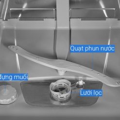 HAFELE HDW-F601B – 535.29.670 – Máy rửa chén độc lập (14 bộ bát đĩa) – Chính hãng – BH 24 tháng Máy rửa chén độc lập HAFELE HDW-F601B