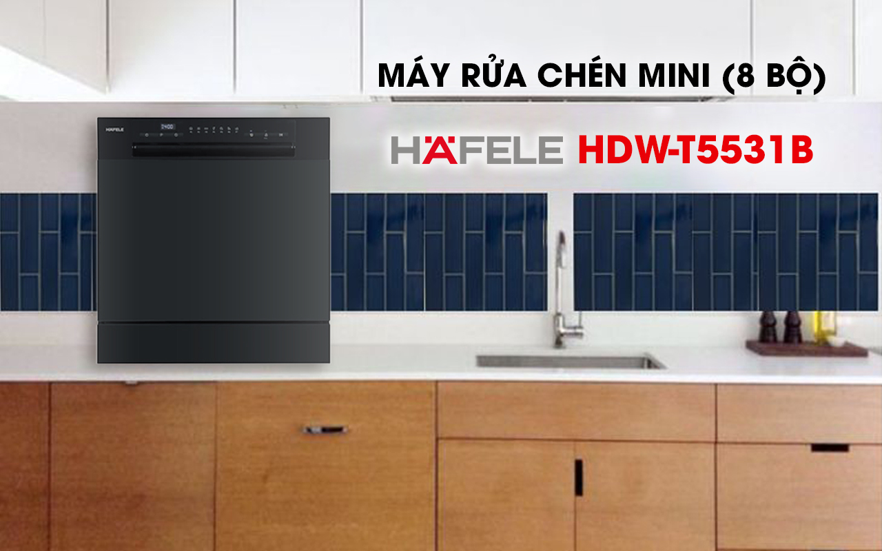 Máy rửa chén mini HAFELE HDW-T5531B 8 bộ