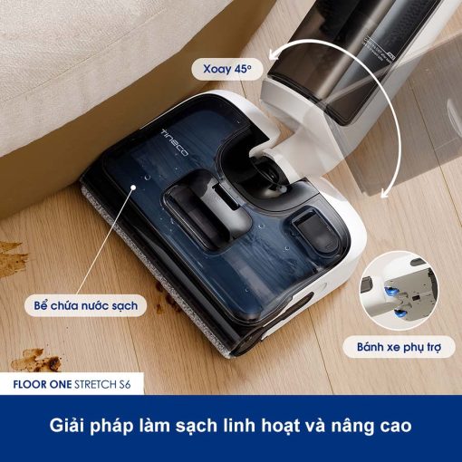 Máy hút bụi lau nhà Tineco Stretch S6