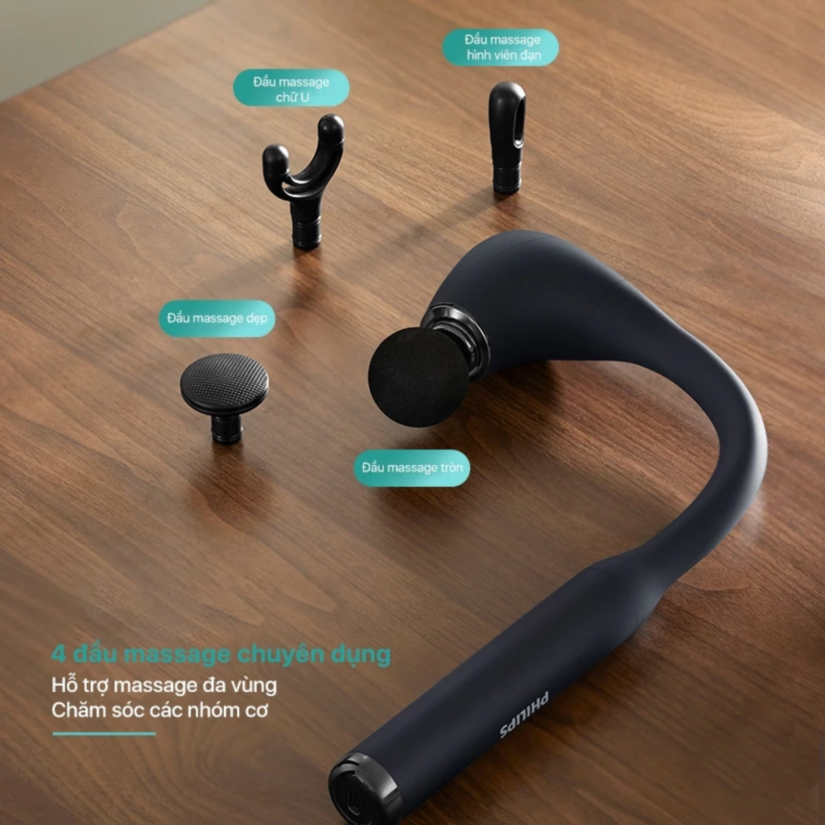 Máy massage cầm tay PHILIPS PPM7331 - Chính hãng Máy massage cầm tay PHILIPS PPM7331 - Chính hãng - Ảnh 12