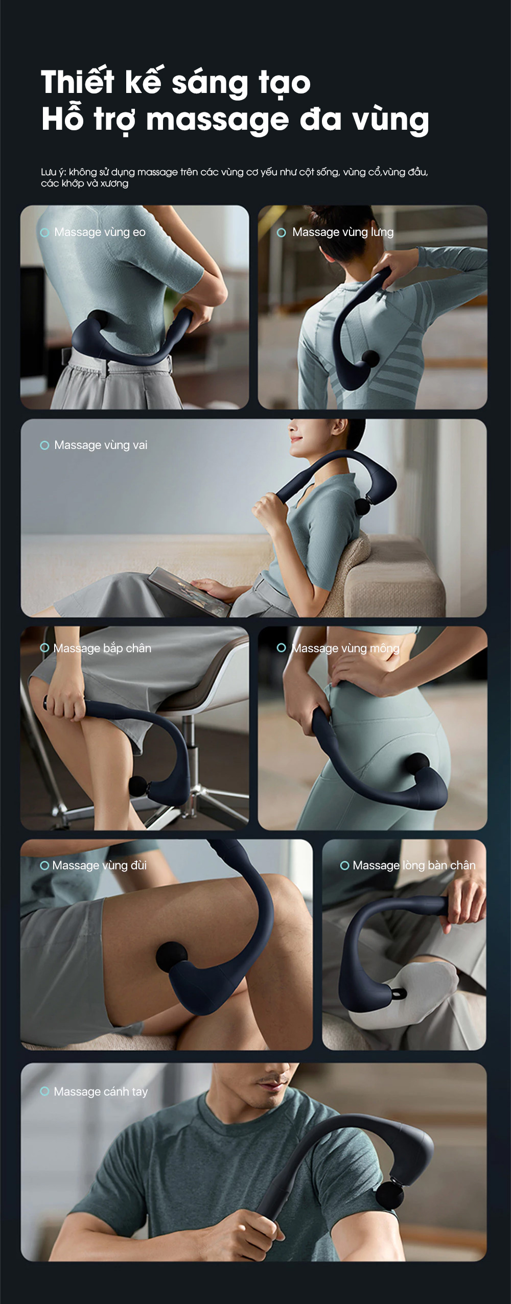 Máy massage cầm tay PHILIPS PPM7331 - Chính hãng Máy massage cầm tay Philips PPM7331