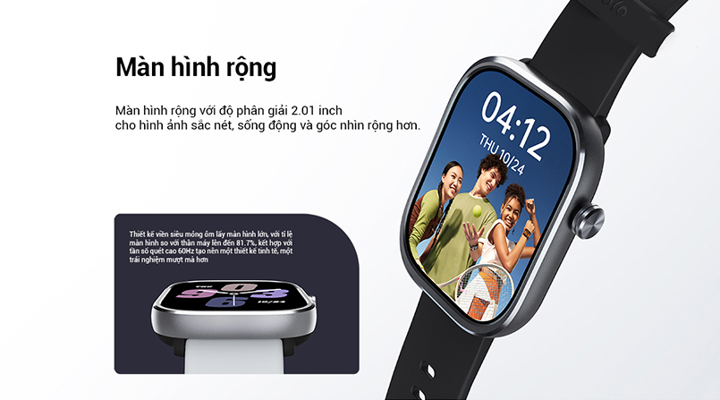 Đồng hồ thông minh Mibro C4 XPAW021 – BH 12 tháng – Chính hãng Đồng hồ thông minh Mibro C4 màn hình