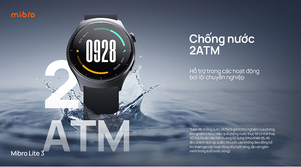 Đồng hồ thông minh Mibro Lite 3 XPAW020 – BH 12 tháng – Chính hãng Đồng hồ thông minh Mibro Lite 3 chống nước 2ATM