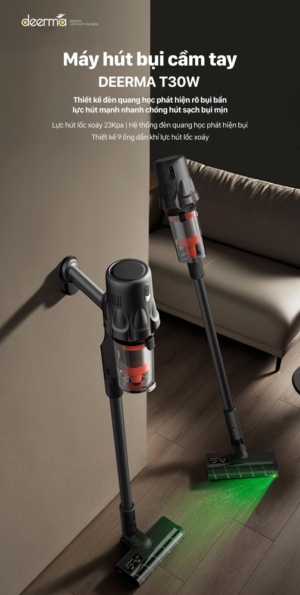 Máy hút bụi cầm tay không dây Deerma T30W