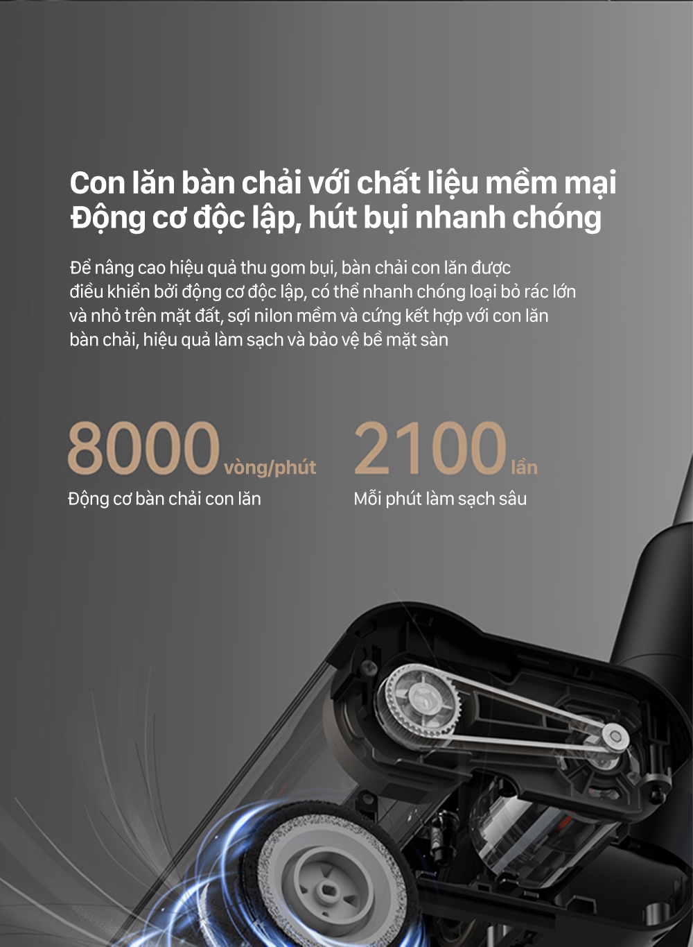 Máy hút bụi cầm tay không dây Deerma T30W - Chính hãng