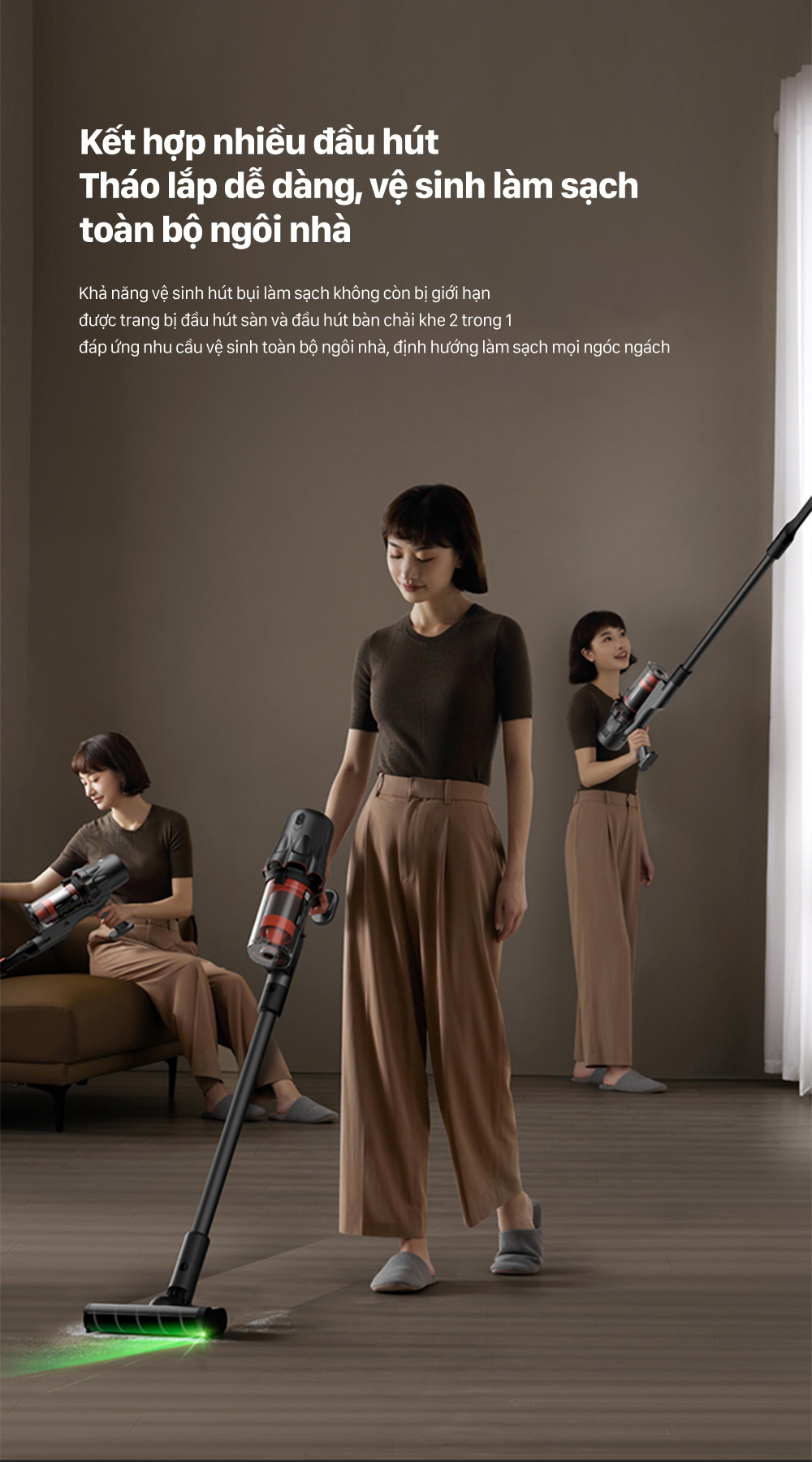 Máy hút bụi cầm tay không dây Deerma T30W - Chính hãng