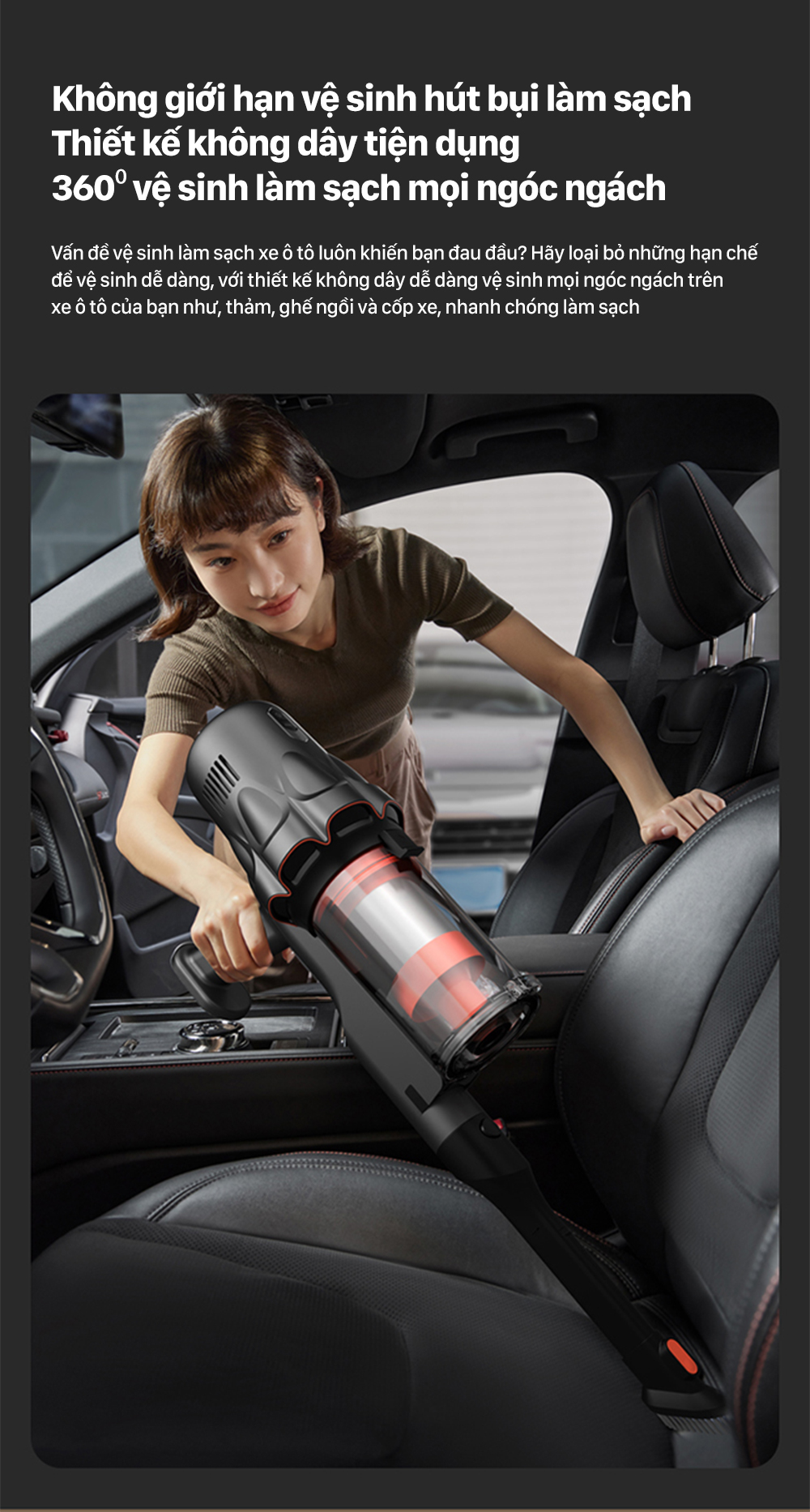 Máy hút bụi cầm tay không dây Deerma T30W - Chính hãng