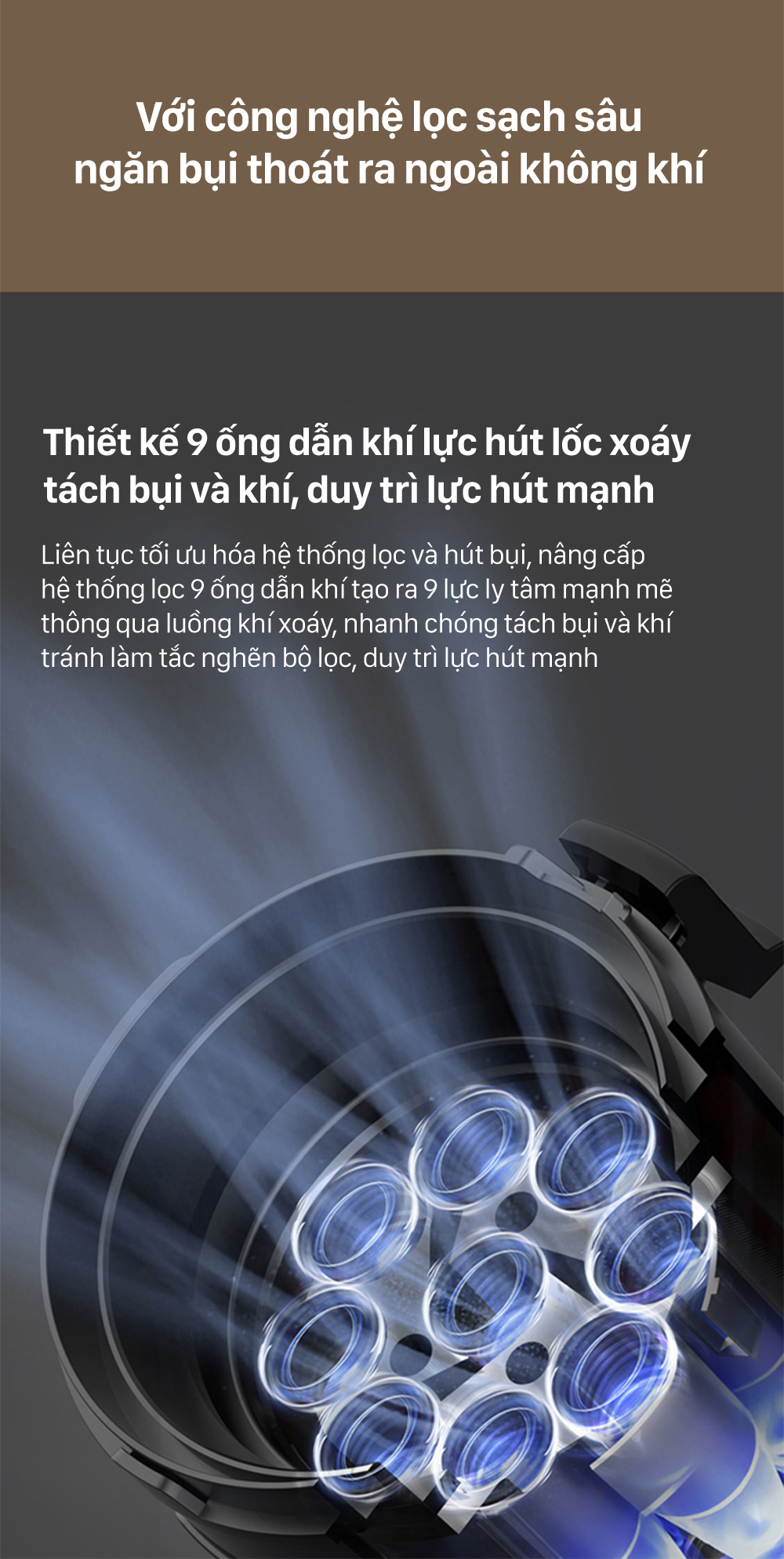 Máy hút bụi cầm tay không dây Deerma T30W - Chính hãng