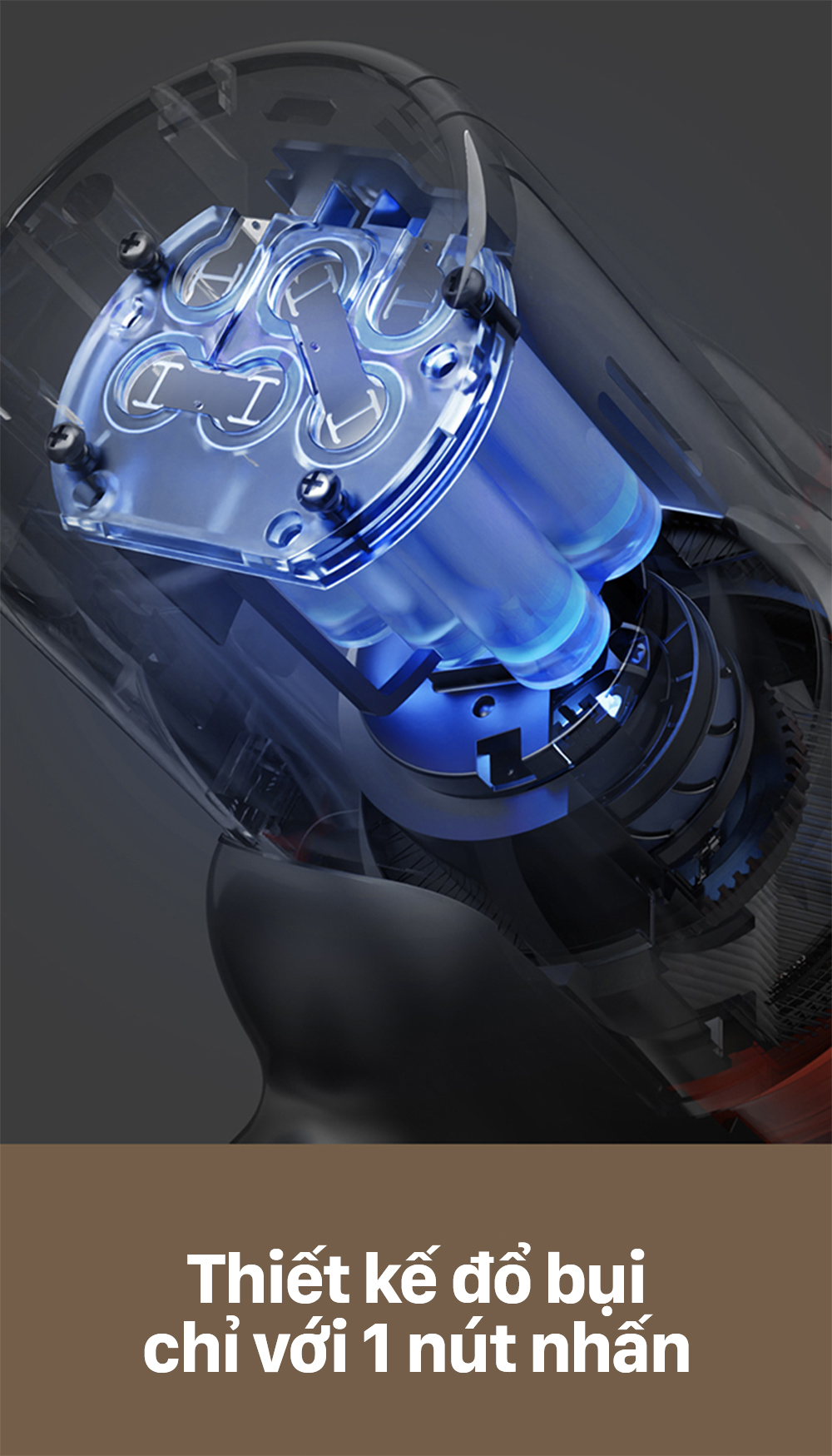 Máy hút bụi cầm tay không dây Deerma T30W - Chính hãng