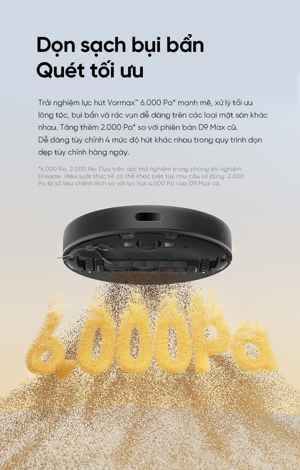 Robot hút bụi lau sàn Dreame D9 Max Gen 2