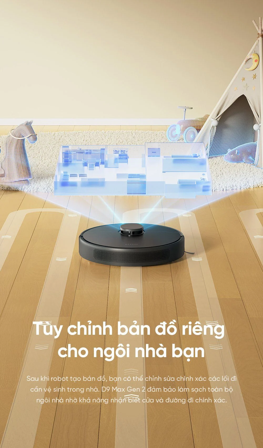 Robot hút bụi lau sàn Dreame D9 Max Gen 2