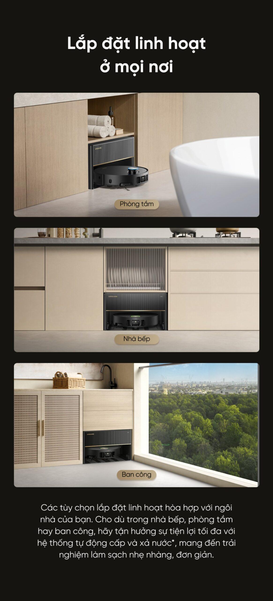 Robot hút bụi lau sàn Dreame X50 Master