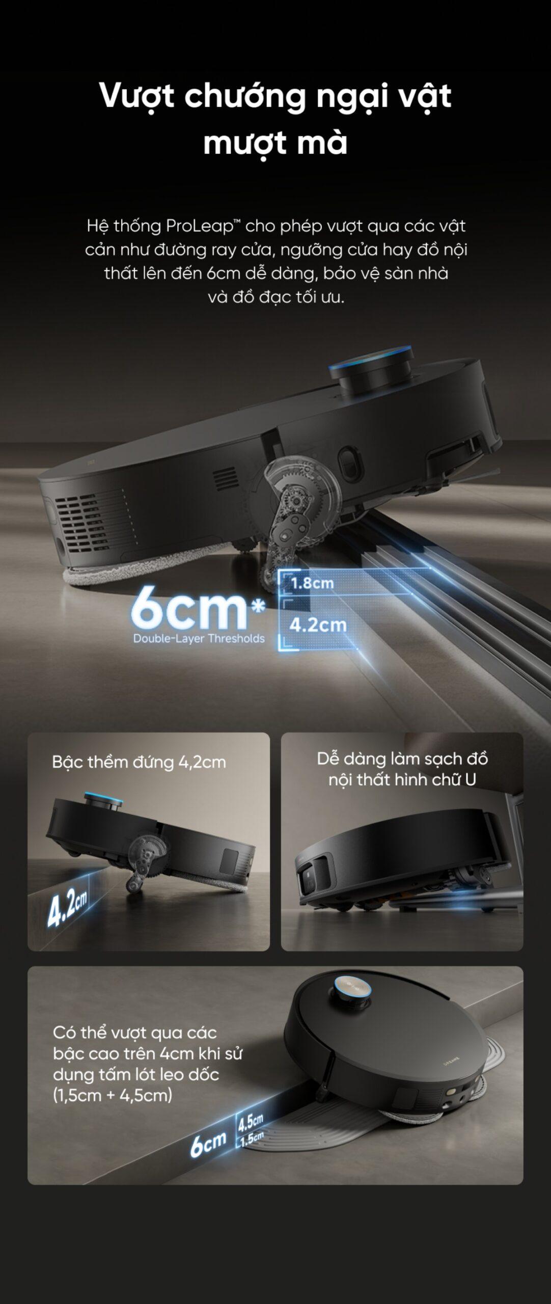 Robot hút bụi lau sàn Dreame X50 Master