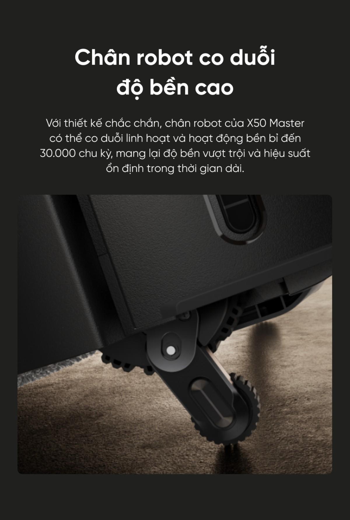 Robot hút bụi lau sàn Dreame X50 Master