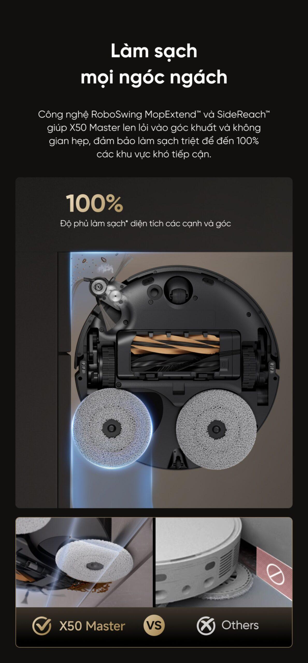 Robot hút bụi lau sàn Dreame X50 Master - Bản quốc tế - Chính hãng
