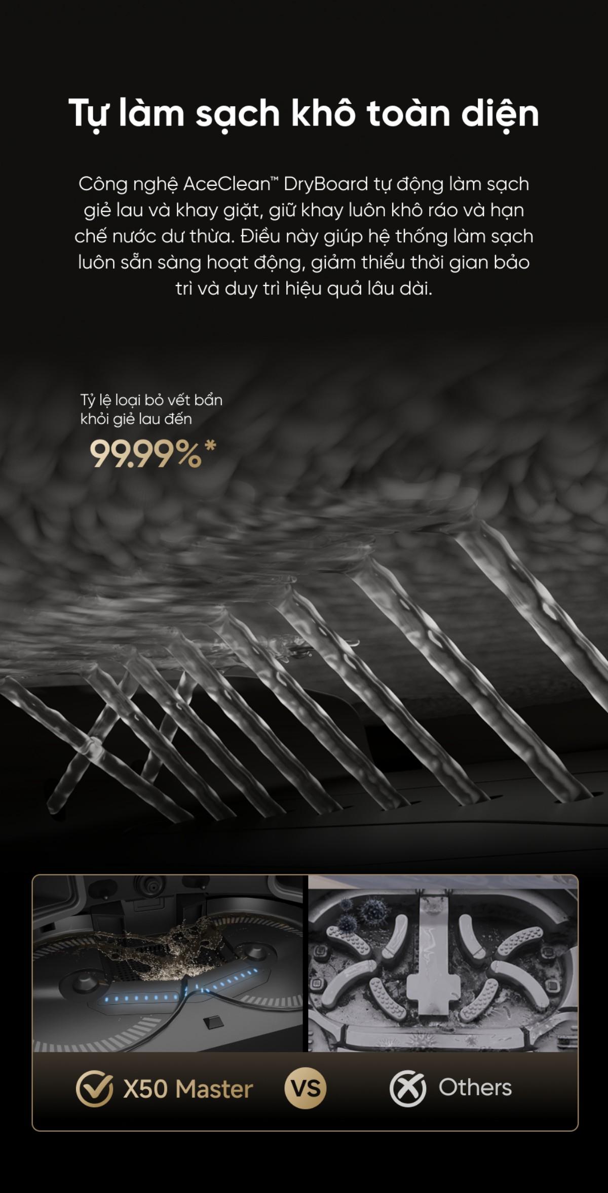 Robot hút bụi lau sàn Dreame X50 Master - Bản quốc tế - Chính hãng