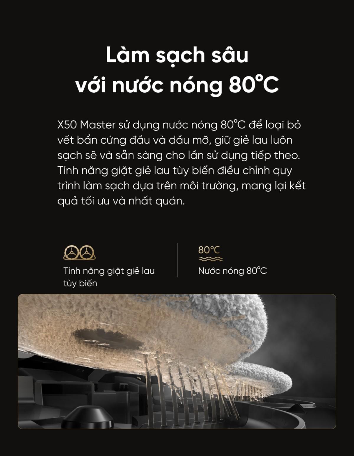 Robot hút bụi lau sàn Dreame X50 Master